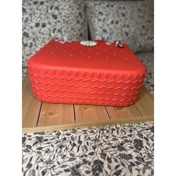 Women's Unbranded Tote Bag Medium Coral Red - Picture 3 of 7